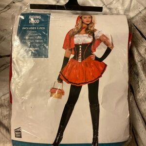 Riding Hood womens  Costume - Red and Black m new